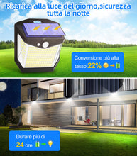Carica l'immagine nel visualizzatore di Gallery, Luci LED Esterno Giardino Solare - 248 LED Luce Esterno Pannello Solari