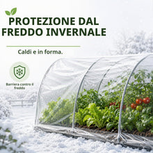 Carica l'immagine nel visualizzatore di Gallery, 3*4m Telo Serra Trasparente, Film in Plastica per Serra e Copertura Piante, Protezione dal Freddo Invernale e dal Sole, 