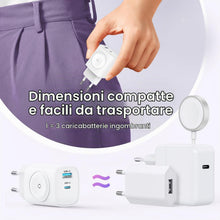 Carica l'immagine nel visualizzatore di Gallery, Caricabatterie per Apple Watch, adattatore USB-C 3 in 1 20W, ricarica rapida PD 3.0 PPS, compatibile con Apple Watch 11/