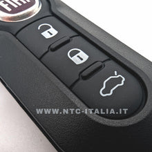 Carica l'immagine nel visualizzatore di Gallery, GUSCIO CHIAVE 3 TASTI COMPATIBILE CON FIAT MODELLI GRANDE PUNTO FIAT 500 PANDA PUNTO BRAVO STILE DUCATO CHIAVE AUTO CHIA