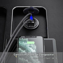 Carica l'immagine nel visualizzatore di Gallery, GemCoo QC3.0 USB Presa e Tipo C PD per Auto, 12V/24V QC 3.0 Dual USB Porta Carica Rapida con Voltmetro LED Indicazione p