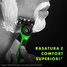Carica l'immagine nel visualizzatore di Gallery, Gillette Labs Rasoio Barba Manuale, 2 Lamette Gillette da Barba di Ricambio, Base Magnetica e Barra Integrata Elimina Im