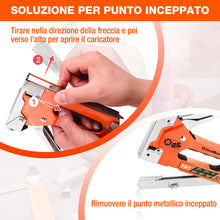 Carica l'immagine nel visualizzatore di Gallery, ValueMax - Spillatrice manuale multifunzione 3 in 1 con 3000 graffette, adatta per graffette n. 140, 28, 8, ideale per t