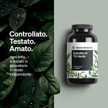Carica l'immagine nel visualizzatore di Gallery, Estratto di tè verde 1998 mg per dose giornaliera – 180 capsule – con ECGC e polifenoli – vegano, alto dosaggio, zero ad