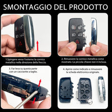 Carica l'immagine nel visualizzatore di Gallery, SUPALAND Guscio Chiave di Ricambio a 5 Tasti Per Telecomando Auto Compatibile Con Land Rover LR2 LR4 Range Rover Evoque 