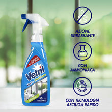 Carica l'immagine nel visualizzatore di Gallery, Vetril Detergente Spray Vetri e Superfici con Ammoniaca, 650 ml x 4
