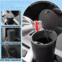 Carica l'immagine nel visualizzatore di Gallery, TZEKING Pattumiera per auto con coperchio, mini pattumiera portatile con 5 rotoli impermeabile anti-odore lavabile, per 
