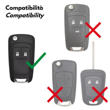Carica l'immagine nel visualizzatore di Gallery, Lage Guscio Ricambio per Chiave compatibile con Opel Adam, Astra, Corsa, Mokka, Insignia, Zafira, Vauxhall - Cover Scocc