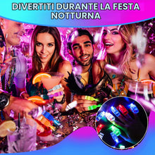 Carica l'immagine nel visualizzatore di Gallery, 40 Pezzi Torcia a Led con Dita Colorate a Led, Anello a Dito Luminoso, Torce a Led da Agganciare Alle Dita, Torcia per A