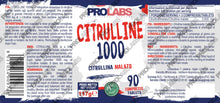 Carica l'immagine nel visualizzatore di Gallery, PROLABS – Citrullina Malato 90 Compresse 100% Vegan, Integratore Alimentare di L-Citrullina e Acido Malico Capsule 1000m