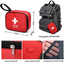 Carica l'immagine nel visualizzatore di Gallery, HONYAO® Kit di Pronto Soccorso Portatile 90 Pezzi, Mini Kit Primo Soccorso, Borsa Pronto Soccorso per Casa Auto Viaggio 