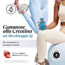Carica l'immagine nel visualizzatore di Gallery, Creatina Gommose 5000 mg | Testata in Laboratorio | 90 Gommose | Novomins