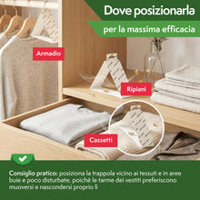 Carica l'immagine nel visualizzatore di Gallery, PATTLER Antitarme per Armadi Vestiti con Feromoni – 8 Pezzi. Trappole Adesive con Feromoni Antitarme, Protezione Ideale 