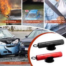 Carica l'immagine nel visualizzatore di Gallery, 2 Pezzi Taglia Cinture di Sicurezza e Rompivetro, 2 in 1 Rompivetro Auto e Taglia Cintura con 2 Supporti, Rompi Vetro Au