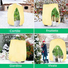 Carica l'immagine nel visualizzatore di Gallery, 250 x 360 cm Telo Antigelo per Piante con Cerniera e Cordoncino, Facile da Installare, Telo per Piante Antigelo, Tessuto