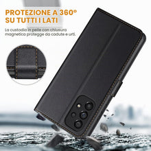 Carica l'immagine nel visualizzatore di Gallery, Ganbary Cover compatibile con Samsung Galaxy A33 5G, Premium Pelle PU Portafoglio Flip Libro Libretto Custodia [Protezio