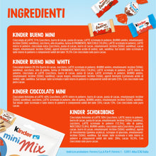 Carica l'immagine nel visualizzatore di Gallery, Kinder Mini Mix, Assortimento di Snack al Cioccolato al Latte, 91g