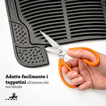 Carica l'immagine nel visualizzatore di Gallery, Tappetini universali per auto, confezione da 4 pezzi (2 anteriori e 2 posteriori), tappetini antiscivolo auto, tappetini