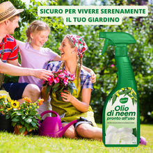 Carica l'immagine nel visualizzatore di Gallery, Gardemia Olio di Neem Spray per Piante 750ml Pronto Uso Azione Naturale contro varie Avversità Giardino Casa Multiuso Es