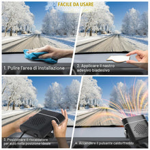 Carica l'immagine nel visualizzatore di Gallery, Riscaldatore per Auto 12 V 200 W – Sbrinatore e Antiappannante Portatile Girevole A 360° con Presa Accendisigari, Riscal