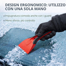 Carica l'immagine nel visualizzatore di Gallery, Raschietto Ghiaccio Auto con Manico Ergonomico Antiscivolo – Raschiaghiaccio per Parabrezza e Finestrini, Spatola Ghiacc