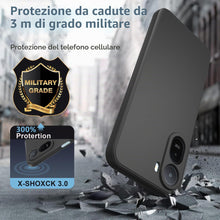 Carica l'immagine nel visualizzatore di Gallery, Cover per Xiaomi Redmi A7 Pro con Protettiva in Vetro Temperato, Silicone TPU Custodia 360 Antiurtfio Gradi,Nero