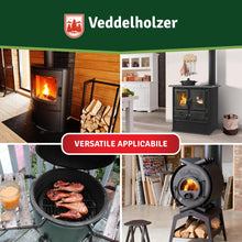 Carica l'immagine nel visualizzatore di Gallery, Set completo Veddelholzer Ø 8 mm nastro sigillante per stufe, guarnizione per forni, cavo sigillante, accessori per cami