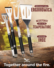 Carica l'immagine nel visualizzatore di Gallery, HORUS 23® Set Barbecue Professionale con Borsa, Guanto e Accessori Barbecue