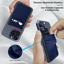 Carica l'immagine nel visualizzatore di Gallery, CloudValley Portafoglio magnetico per carte di credito progettato per iPhone MagSafe, custodia elastica in lycra doppia 