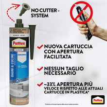 Carica l'immagine nel visualizzatore di Gallery, Pattex Bagni &amp; Cucine Original, Silicone bianco, 280 ml
