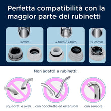 Carica l'immagine nel visualizzatore di Gallery, BRITA ON TAP V incl. 1 x filtro acqua rubinetto V (4 mesi) - riduce cloro, PFAS, piccole particelle e metalli - indicato