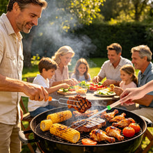 Carica l'immagine nel visualizzatore di Gallery, 8pcs Spiedini per Barbecue, Spiedini in Acciaio Inossidabile per Griglie, Spiedini Barbecue Telescopici con Manico in Le