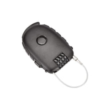 Carica l'immagine nel visualizzatore di Gallery, Amazon Basics Lucchetto a 4 cifre, AB-BL101, con cavo retrattile, Combinazione, confezione da 1, nero