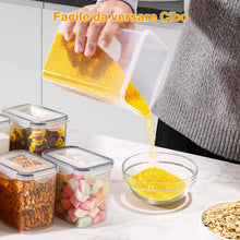 Carica l'immagine nel visualizzatore di Gallery, YASHE Contenitori Ermetici per Alimenti, Contenitori per Alimenti, Plastica, con Coperchio, Contenitori Cucina di Cereal