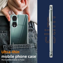 Carica l'immagine nel visualizzatore di Gallery, Vauki Cover per Honor 90, con 2 Pezzi Pellicola in Vetro Temperato, Custodia Flessibile in Silicone Trasparente Antiurto