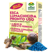 Carica l'immagine nel visualizzatore di Gallery, Albagarden - Esca Lumachicida Pronto Uso - Fosfato Ferrico Elimina Lumache e Limacce - Resistente alla Pioggia - Polvere