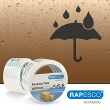 Carica l'immagine nel visualizzatore di Gallery, RAPESCO 1697 Nastro da Imballaggio, 50 mm x 60 m, Trasparente, 2 Nastri