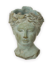 Carica l'immagine nel visualizzatore di Gallery, Busto per piante Valo, ceramica, grigio, H 22 cm, busto di donna, testa di donna, figura per piante