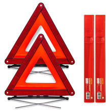 Carica l'immagine nel visualizzatore di Gallery, GADLANE Triangolo Auto Omologato ECE Riflessivo Pieghevole con Custodia Sicurezza Stradale Avvertimento Confezione da 2