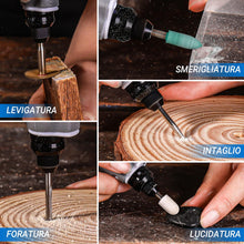 Carica l'immagine nel visualizzatore di Gallery, DEKO Mini Trapano Elettrico : Multiutensile fai da te con 70 Accessori, 3.6 V Rosa Utensile Rotante per Intagliare, Tagl