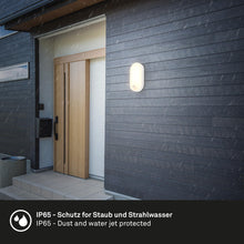 Carica l'immagine nel visualizzatore di Gallery, BRILONER - Lampada da parete a LED per esterni IP65 con rilevatore di movimento, portata fino a 6 m, rilevamento a 100 g