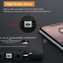 Carica l'immagine nel visualizzatore di Gallery, Mersoco Adattatore Bluetooth 5.0 per cassette con funzione vivavoce - Adattatore auto da cassetta a AUX per autoradio, c