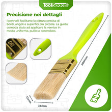 Carica l'immagine nel visualizzatore di Gallery, ToolSpace 9 Pezzi Set - Rullo Pittura Kit 2 x 18 cm con Rulli 2 x 11 cm con Manico - Pennelli Pelo Lungo 2 x 36 mm Vasch