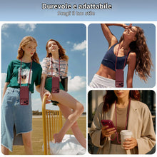 Carica l'immagine nel visualizzatore di Gallery, Coiwxmoi Cover per iPhone 17 Pro/iPhone 18 Pro con Cordino, Custodia con Laccio Collana Tracolla Regolabile Sottile Sili
