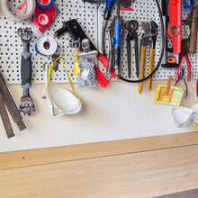 Carica l'immagine nel visualizzatore di Gallery, Ganci per pannello forato porta utensili e accessori tecnologici, per organizzare studio officina garage, Forme assortit