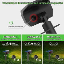 Carica l'immagine nel visualizzatore di Gallery, nipify 2 Pezzi Faretti Solari a Led da Esterno Giardino con Sensore di Movimento, [56LED/3 Modes] Lampade da Giardino Po