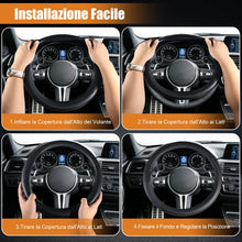 Carica l'immagine nel visualizzatore di Gallery, Coprivolante Auto Universale in Silicone Antiscivolo 33-42 cm, Housse Protettiva Elegante e Facile da Pulire, Accessorio