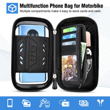 Carica l'immagine nel visualizzatore di Gallery, Porta Cellulare Moto Impermeabile, Porta Telefono Motocicletta con 360 Gradi Rotabile Supporto Cellulare Scooter Specchi