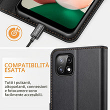 Carica l'immagine nel visualizzatore di Gallery, Ganbary Cover compatibile con Samsung Galaxy A22 5G (Non per A22 4G), Premium Pelle PU Portafoglio Flip Libro Custodia p