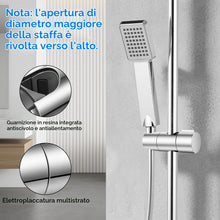 Carica l'immagine nel visualizzatore di Gallery, URAQT Universale Supporto Soffione Doccia, Supporto Doccia Regolabile a 360°, Rimovibile Supportos per Doccias Adatto pe
